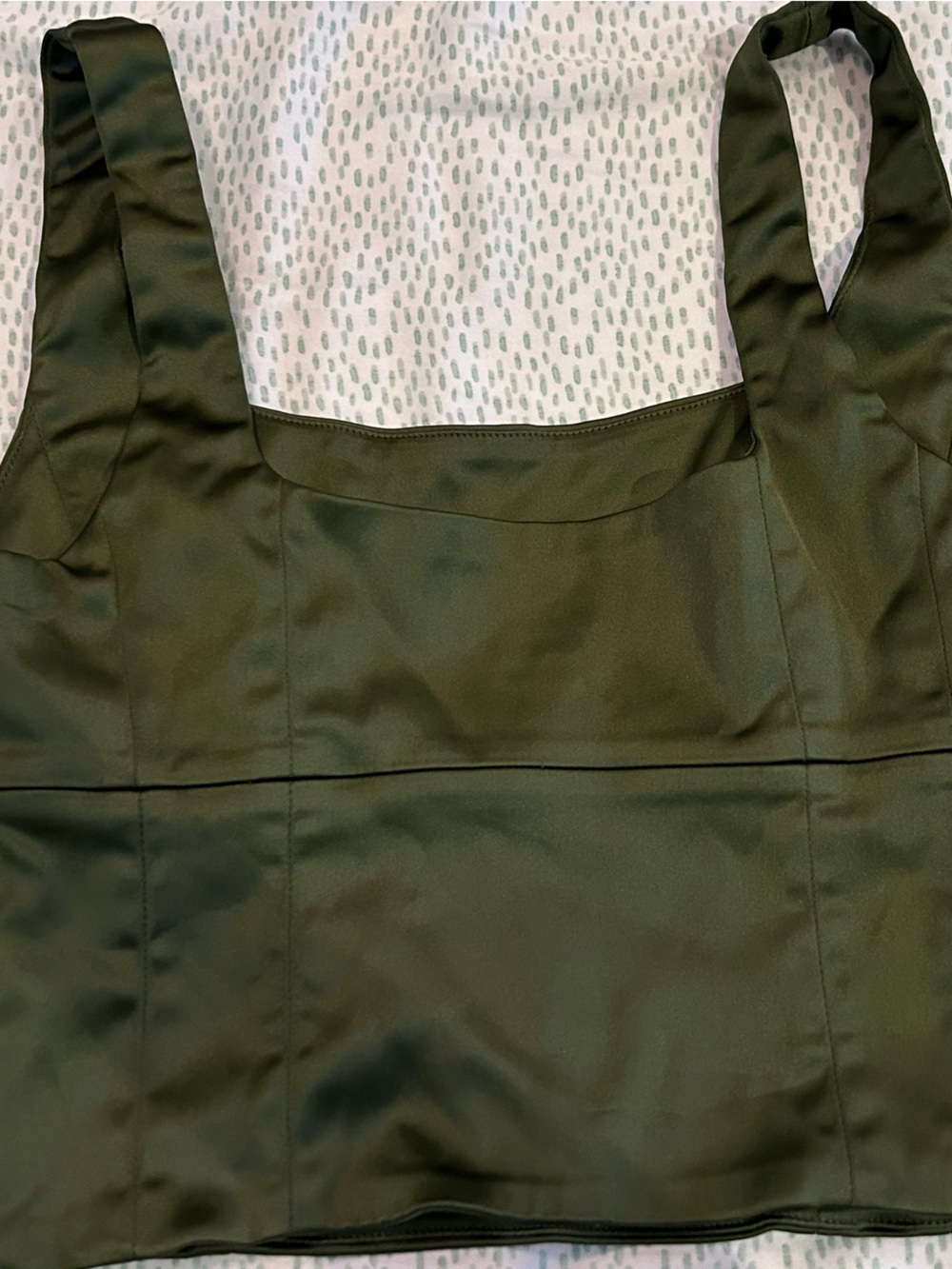 Wilfred Olive Green Fabric Garment Panel